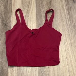 Lululemon Athletica Burgundy Tank Top
